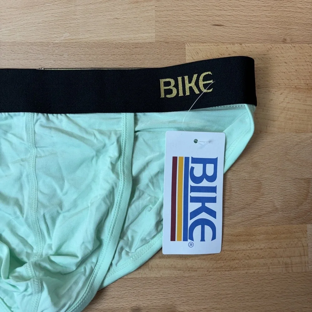 Bike Active Jock Brief Men's Light Blue Green Teal Medium New